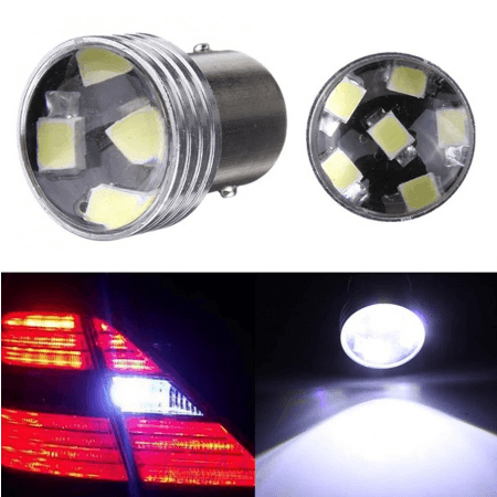 24V LED диодни крушки с лупа ВА15S – снимка 2