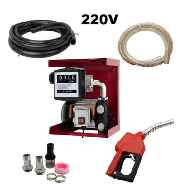Електрическа помпа за източване на гориво тип бензиностанция 220V – снимка 3