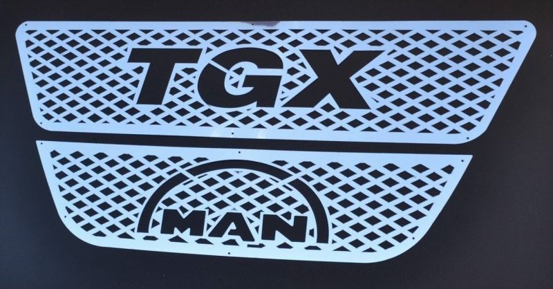 Декорация хром за решетка - MAN TGX - Инокс – снимка 2