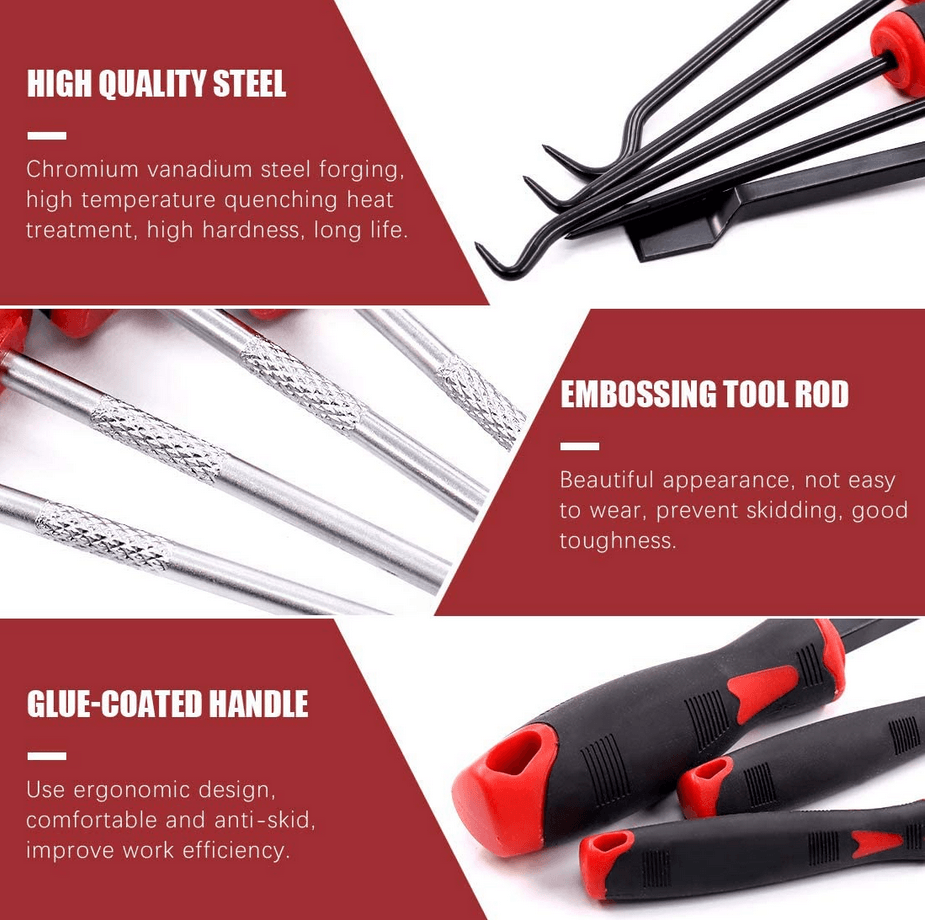 9бр. Комплект шила и куки - инструменти – снимка 3