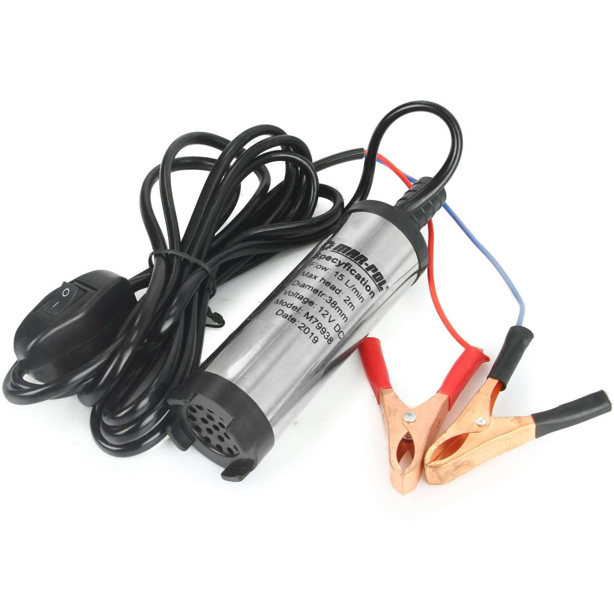 Помпа за гориво 12v 38mm Mar-Pol / помпа източване на гориво – снимка 3