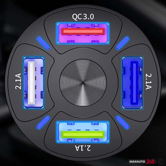 Универсално USB зарядно с 4 USB порта – снимка 4