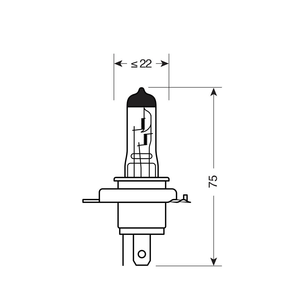 Крушка H4 24V 75 / 70W – снимка 4