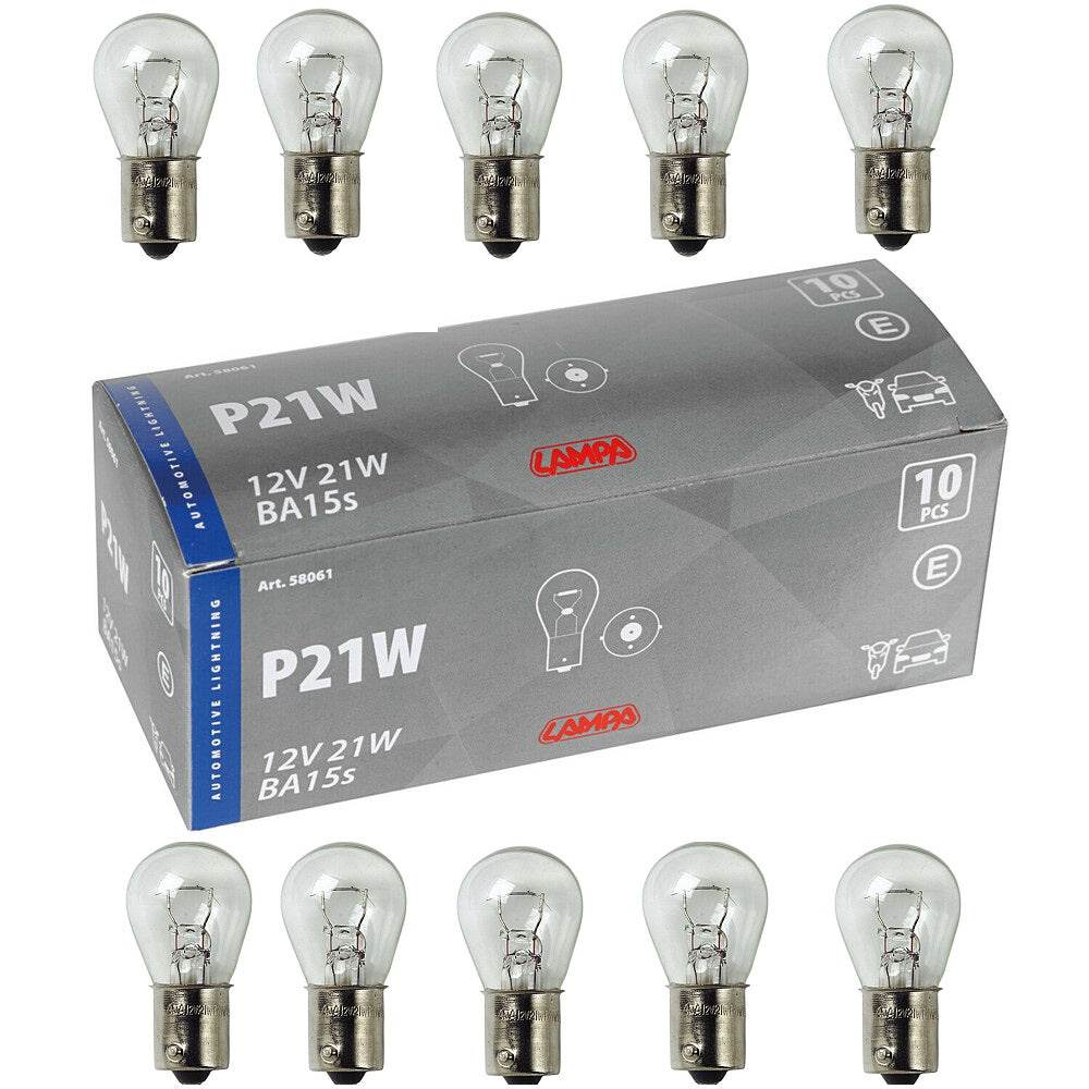 Крушки P21W, 12V, BA15s - 10бр