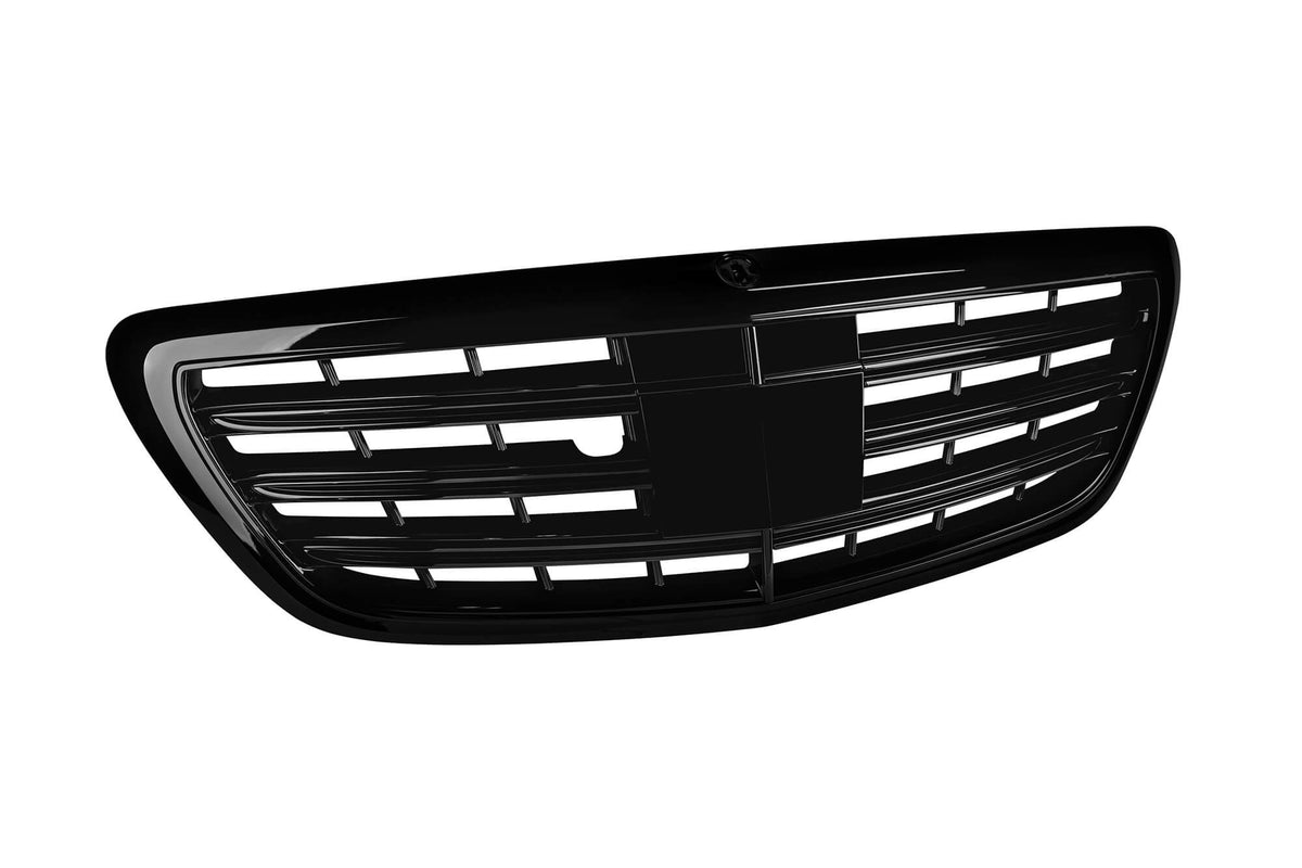 Черен лак решетка тип AMG за Mercedes S класа W222 2013-2020 за модела с Distronic и Night Vision – снимка 5