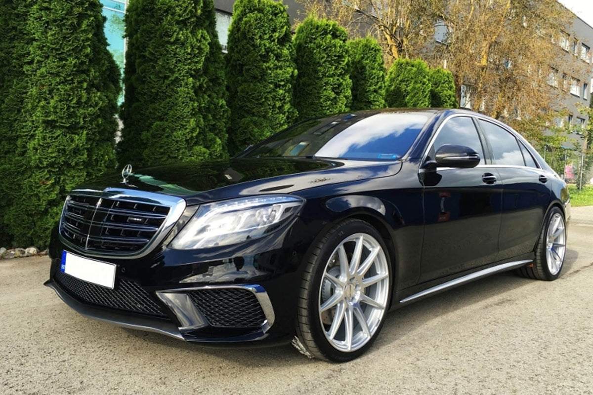 Хром / черна решетка тип AMG за Mercedes S класа W222 2013-2020 за модела с Distronic и Night Vision – снимка 2