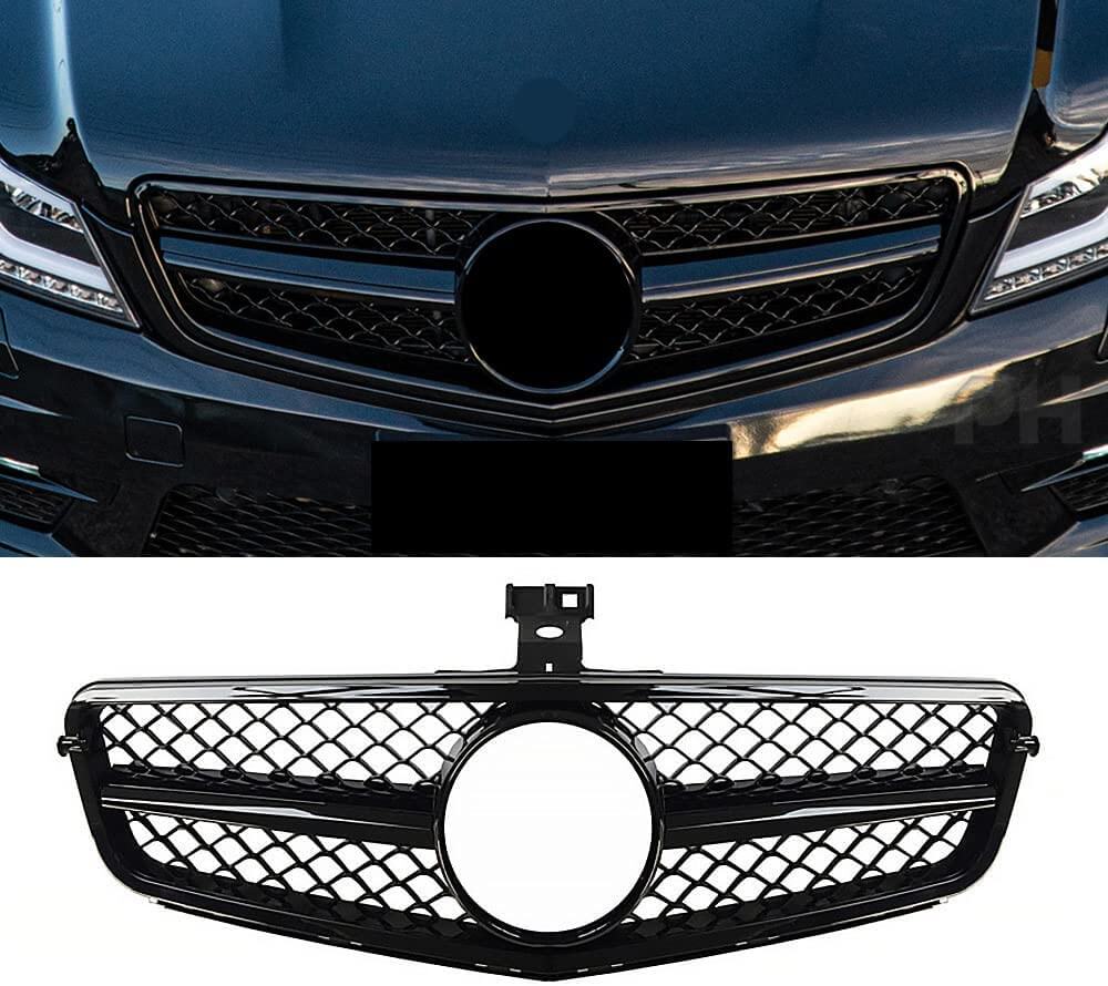 Черна решетка тип AMG за Mercedes C класа W204 седан, комби, купе 2007-2014