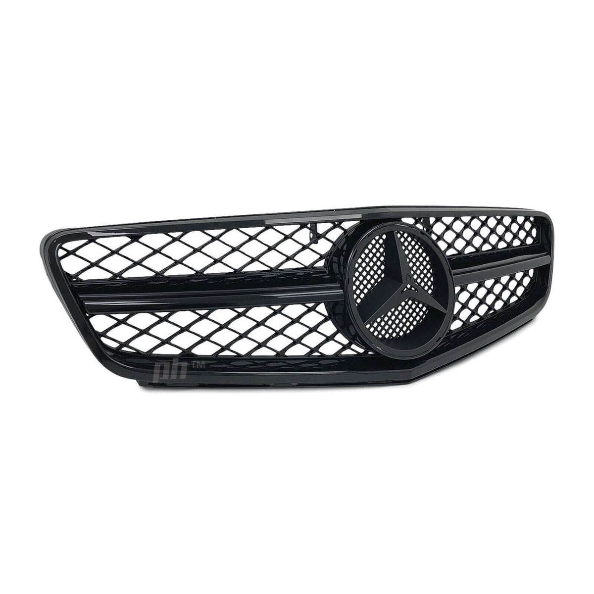 Черна решетка тип AMG за Mercedes C класа W204 седан, комби, купе 2007-2014 – снимка 3