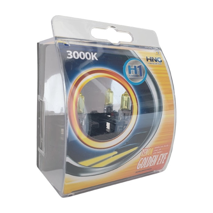 Халогенни крушки HNG H1 55W тип ''Golden eye'' жълти 2бр / к-т