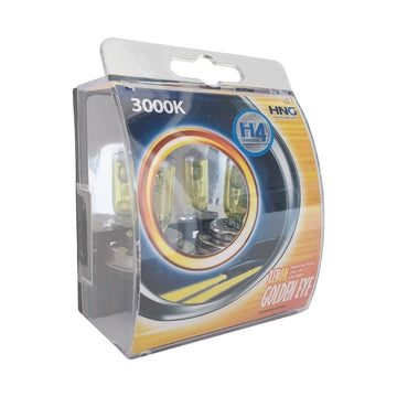 Халогенни крушки HNG H4 60 / 55W тип ''Golden eye'' жълти 2бр / к-т