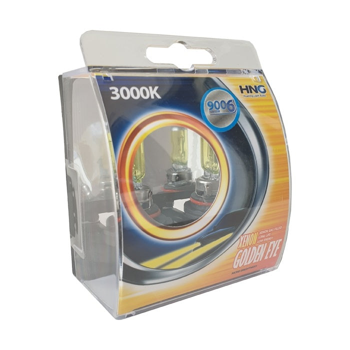 Халогенни крушки HNG HB4 / 9006 55W тип ''Golden eye'' жълти 2бр / к-т