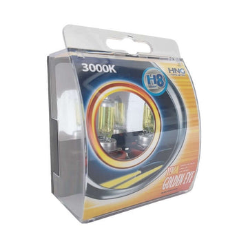 Халогенни крушки HNG H8 35W тип ''Golden eye'' жълти 2бр / к-т