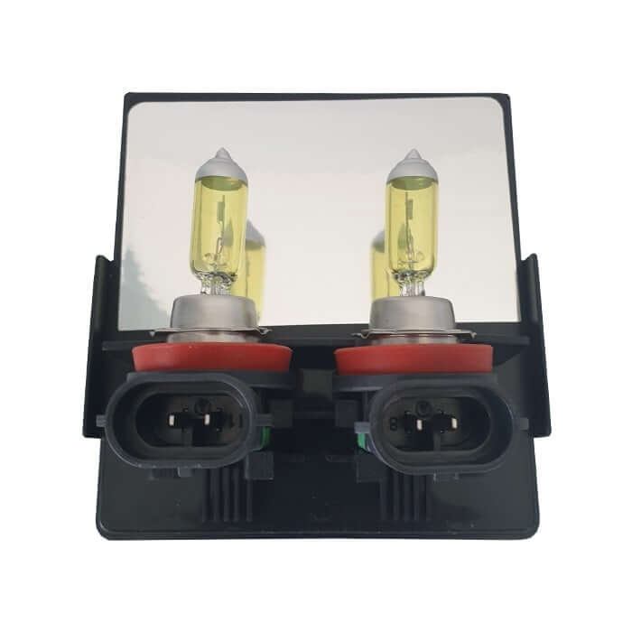 Халогенни крушки HNG H8 35W тип ''Golden eye'' жълти 2бр / к-т – снимка 2