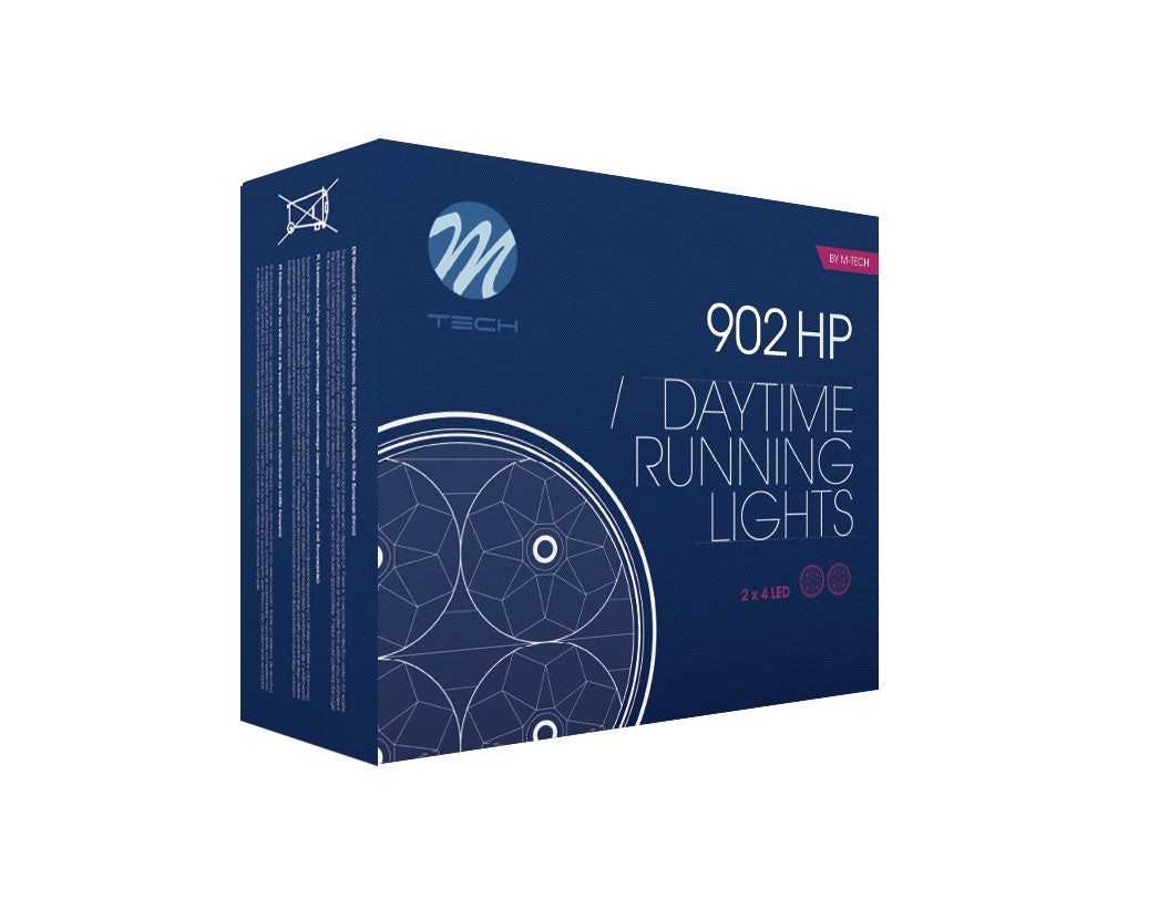 LED DRL Кръгли дневни светлини M-Tech 902HP – снимка 2