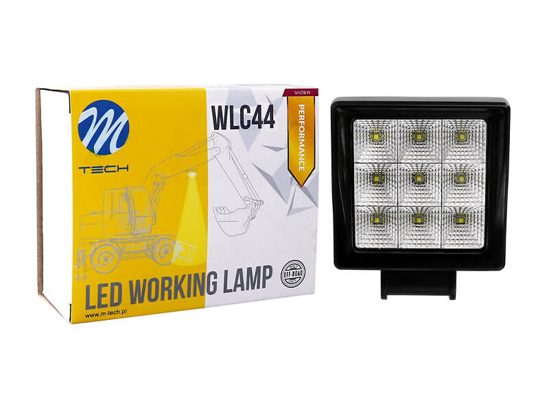 LED Халоген M-tech Performance Series Work Light тип кубче с 9 диода CREE 10-32V, 45W, 6000K, 2500lm