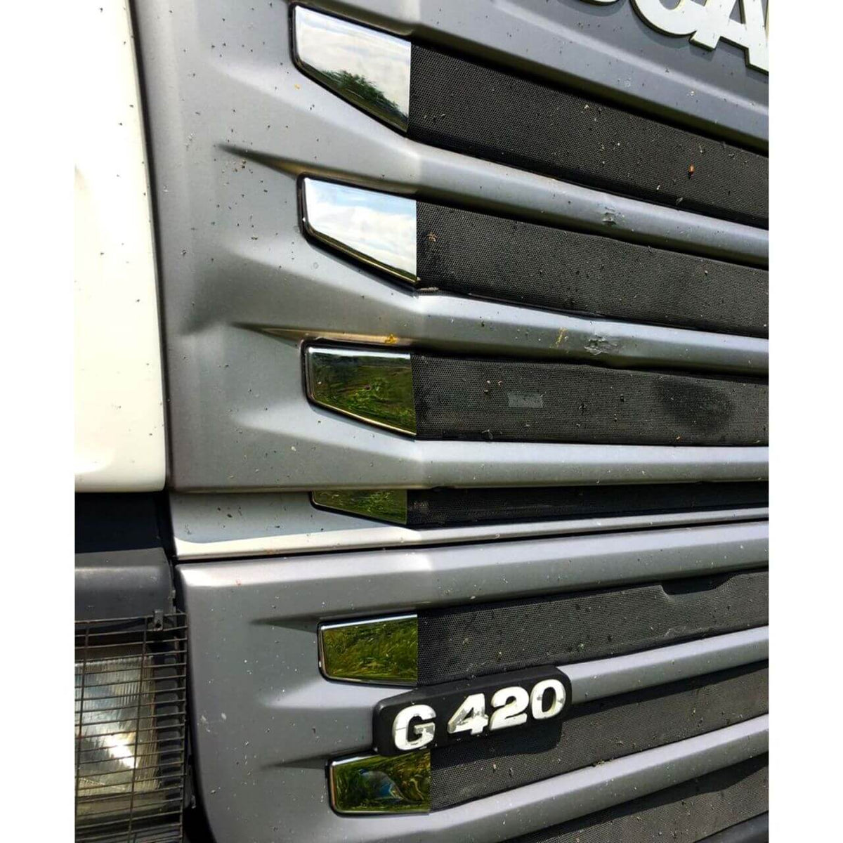 Декорация хром за решетка 12 части Scania Streamline R400-440 – снимка 3