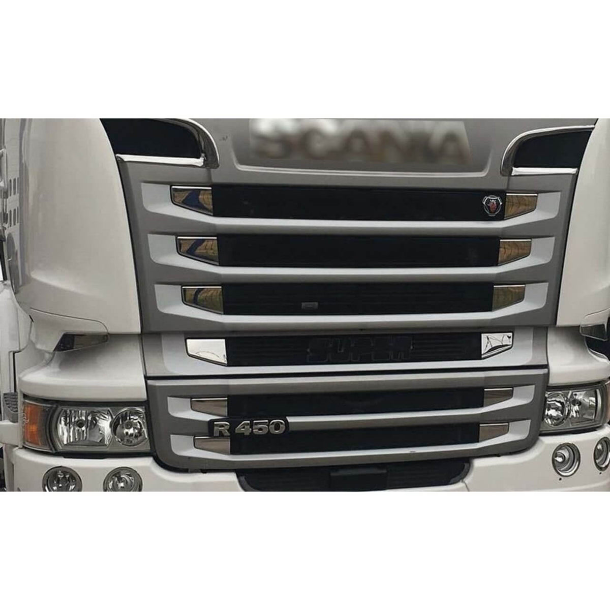 Декорация хром за решетка 12 части Scania Streamline R400-440