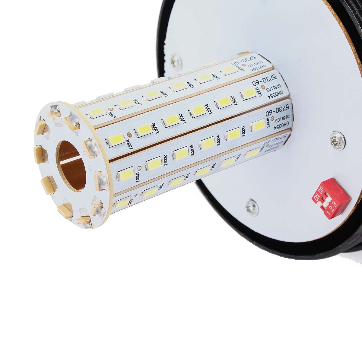 LED ЛЕД Аварийна / сигнална лампа Маяк буркан 12 / 24V - На прът – снимка 2