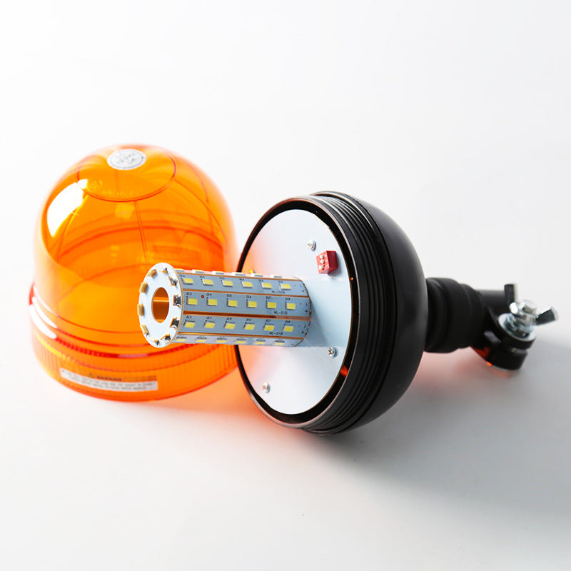 LED ЛЕД Аварийна / сигнална лампа Маяк буркан 12 / 24V - На прът – снимка 5
