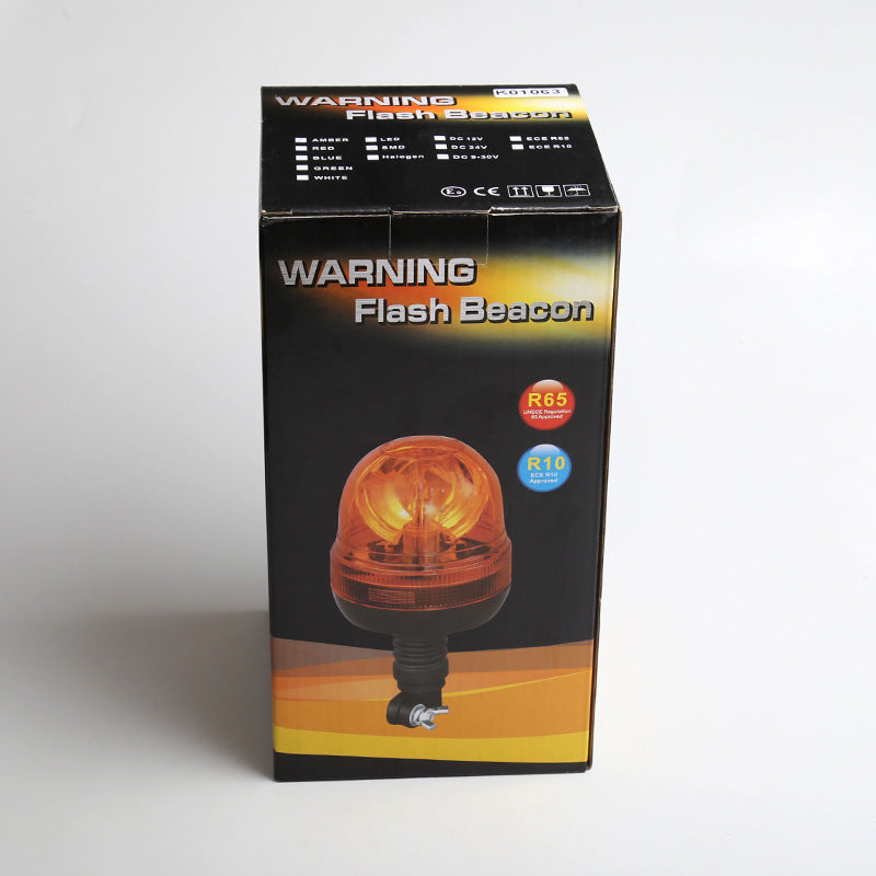 LED ЛЕД Аварийна / сигнална лампа Маяк буркан 12 / 24V - На прът – снимка 3
