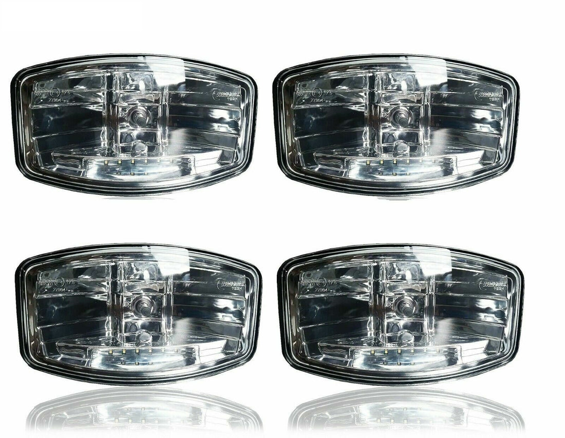 4 бр. Лед LED Правоъгълен Халоген за Тир, Камион / 710621