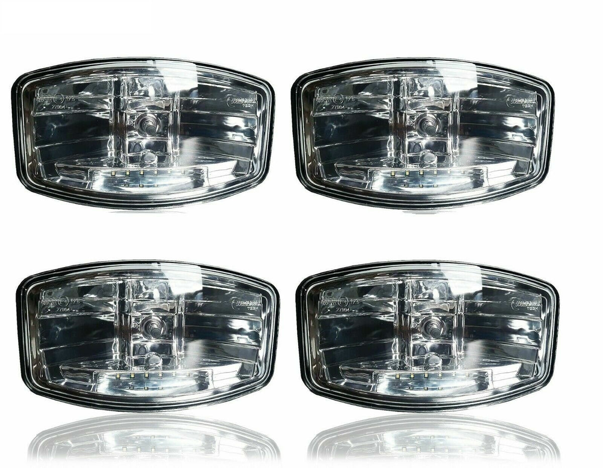 4 бр. Лед LED Правоъгълен Халоген за Тир, Камион / 710621