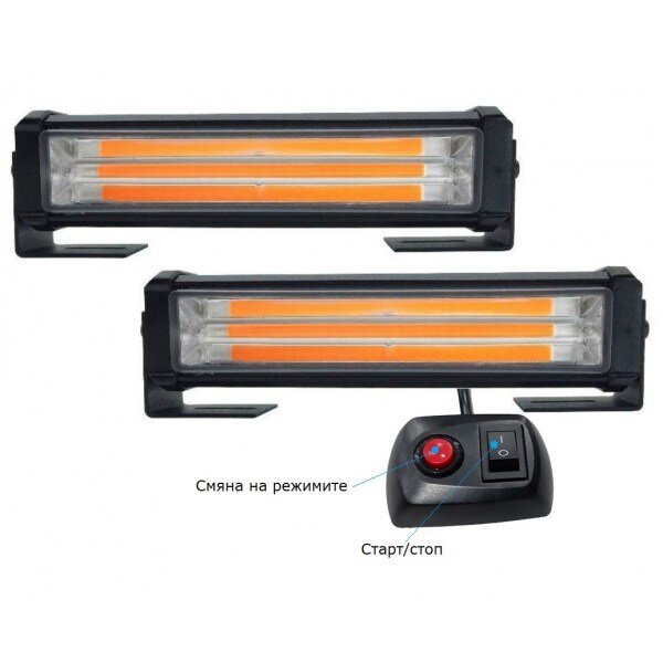 Аварийна сигнална LED светлина 12V / 24V блиц – снимка 2