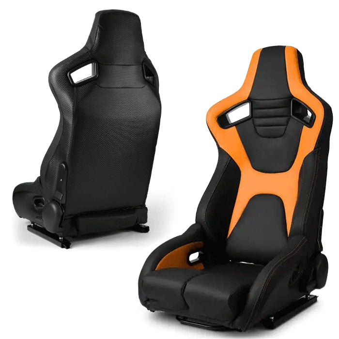 Спортни седалки за МПС - 1095 черно / жълто – снимка 4