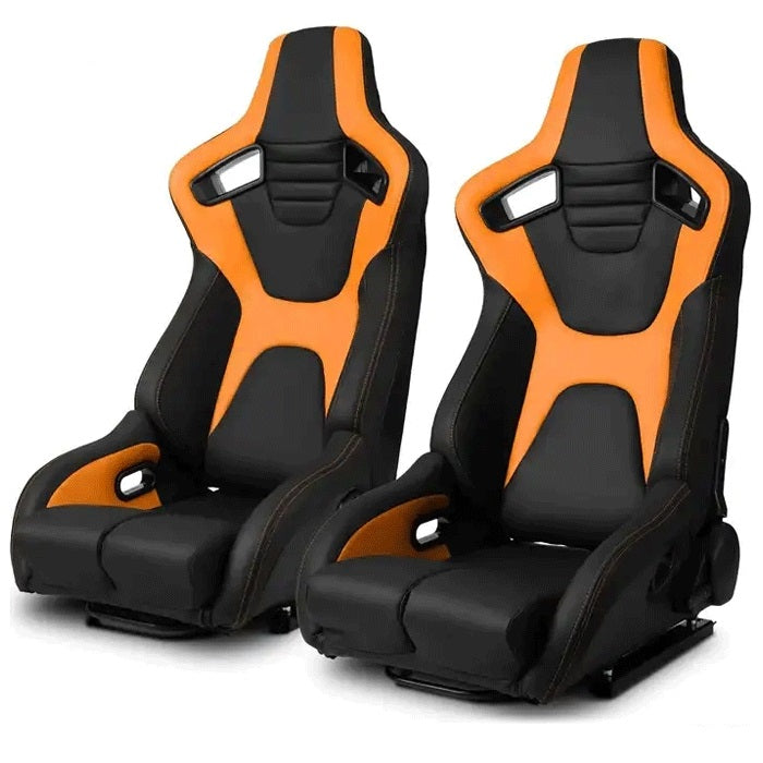Спортни седалки за МПС - 1095 черно / жълто