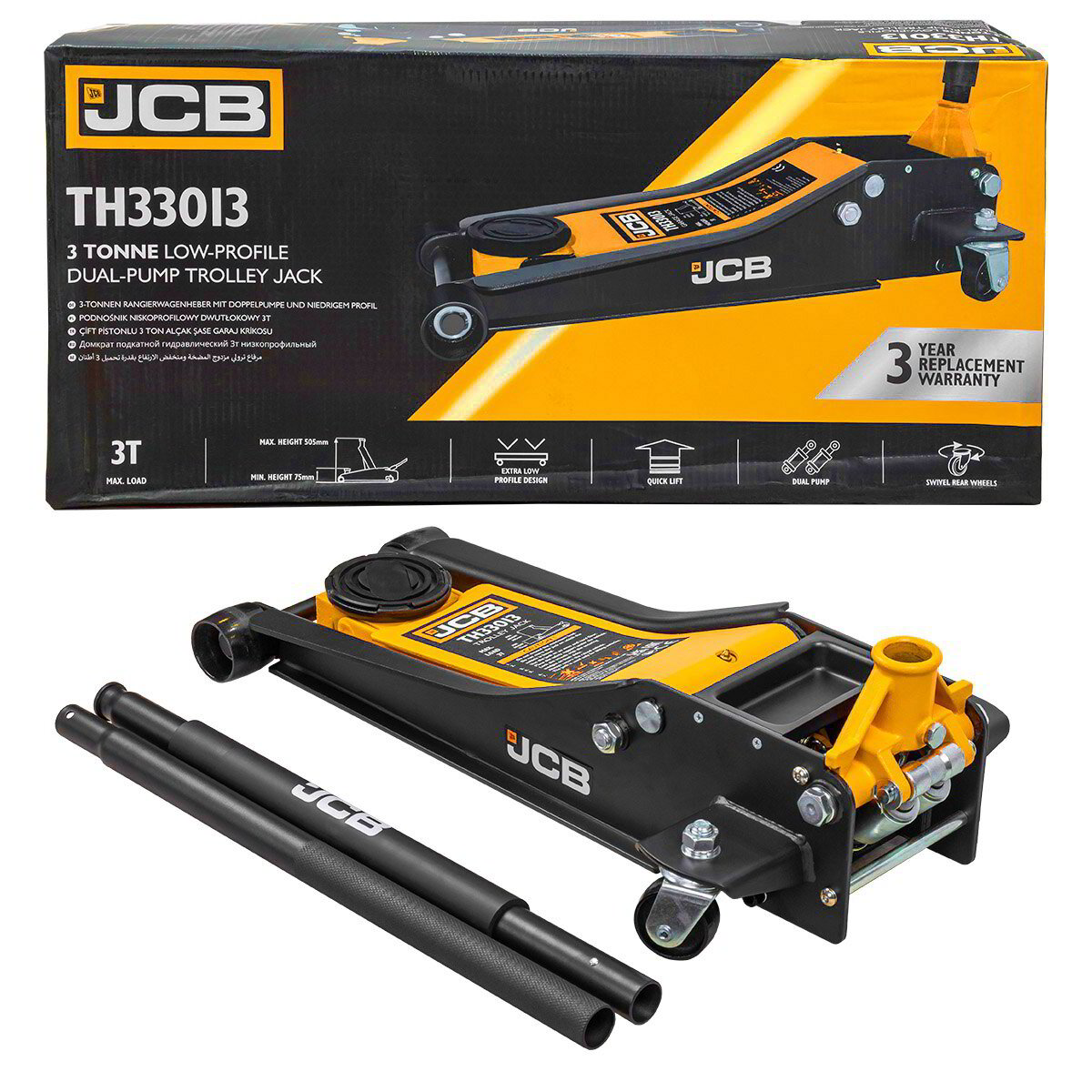 Крик крокодил 3 тона 77 - 505 мм JCB TH33013