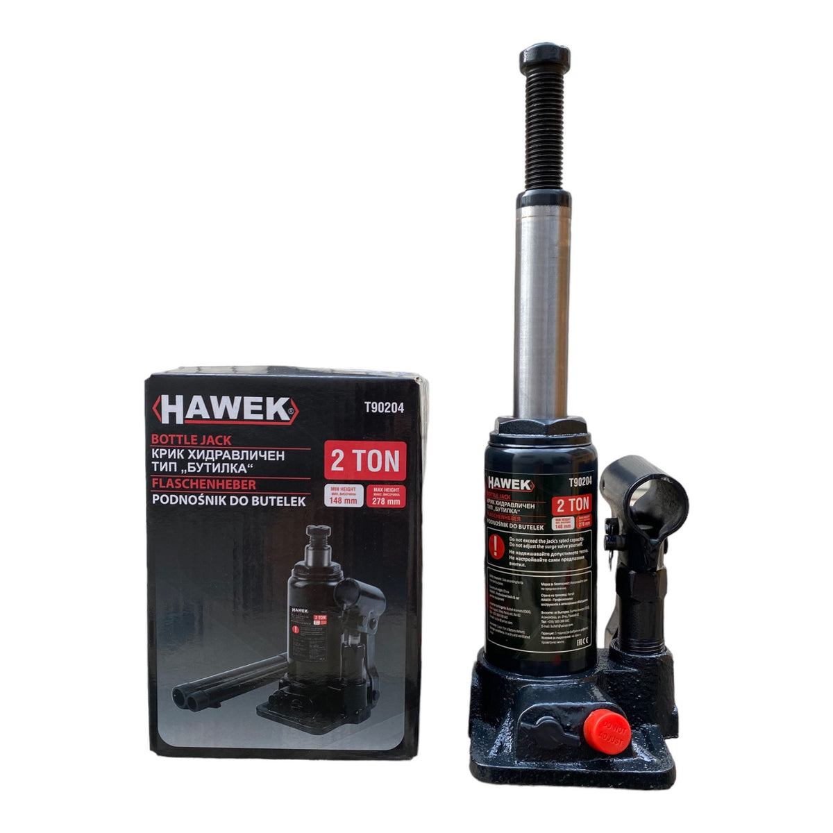 Хидравличен крик тип бутилка 2 тона HAWEK