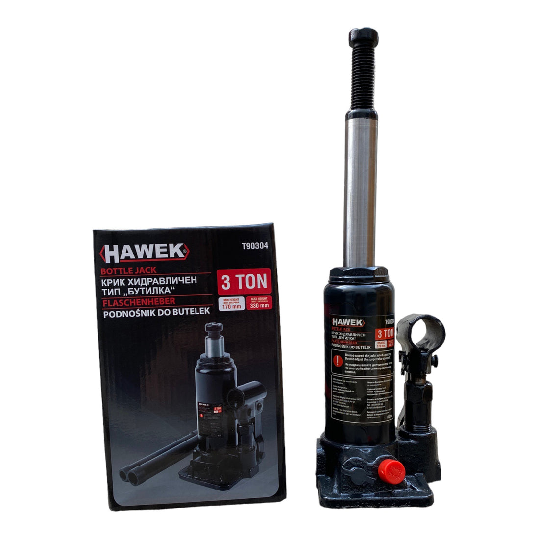 Хидравличен крик тип бутилка 5 тона HAWEK