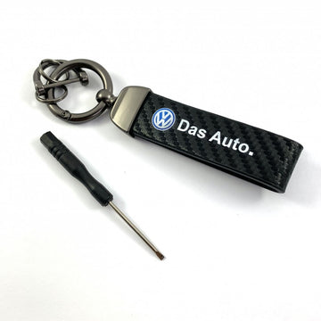 Луксозен кожен ключодържател VOKSWAGEN