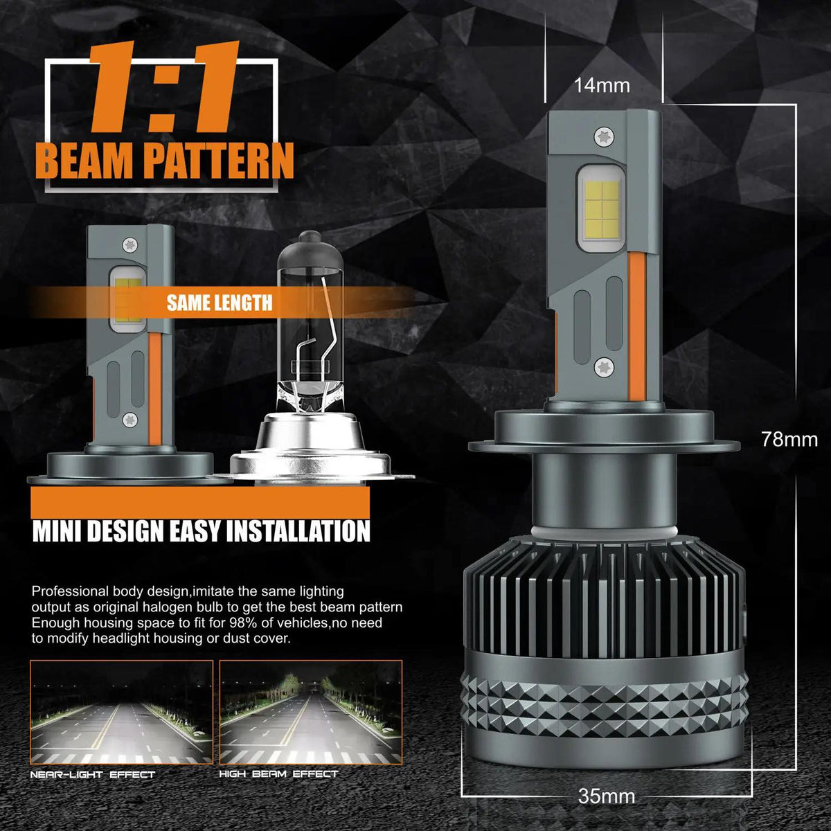 Диодни крушки H4 12V / 24V - X20 LED – снимка 8