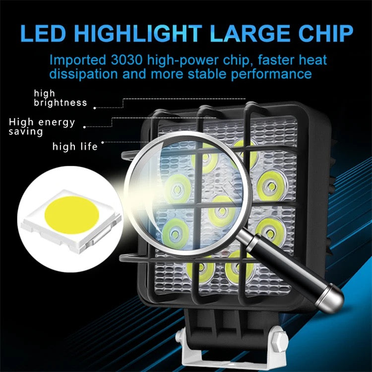 Диоден халоген с решетка 9 диода LED - T69 – снимка 4