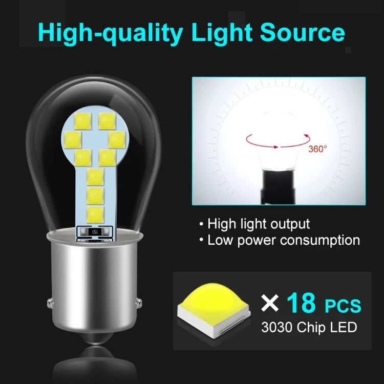 Диодни крушки 2бр BA15s LED 12V - T125 – снимка 2