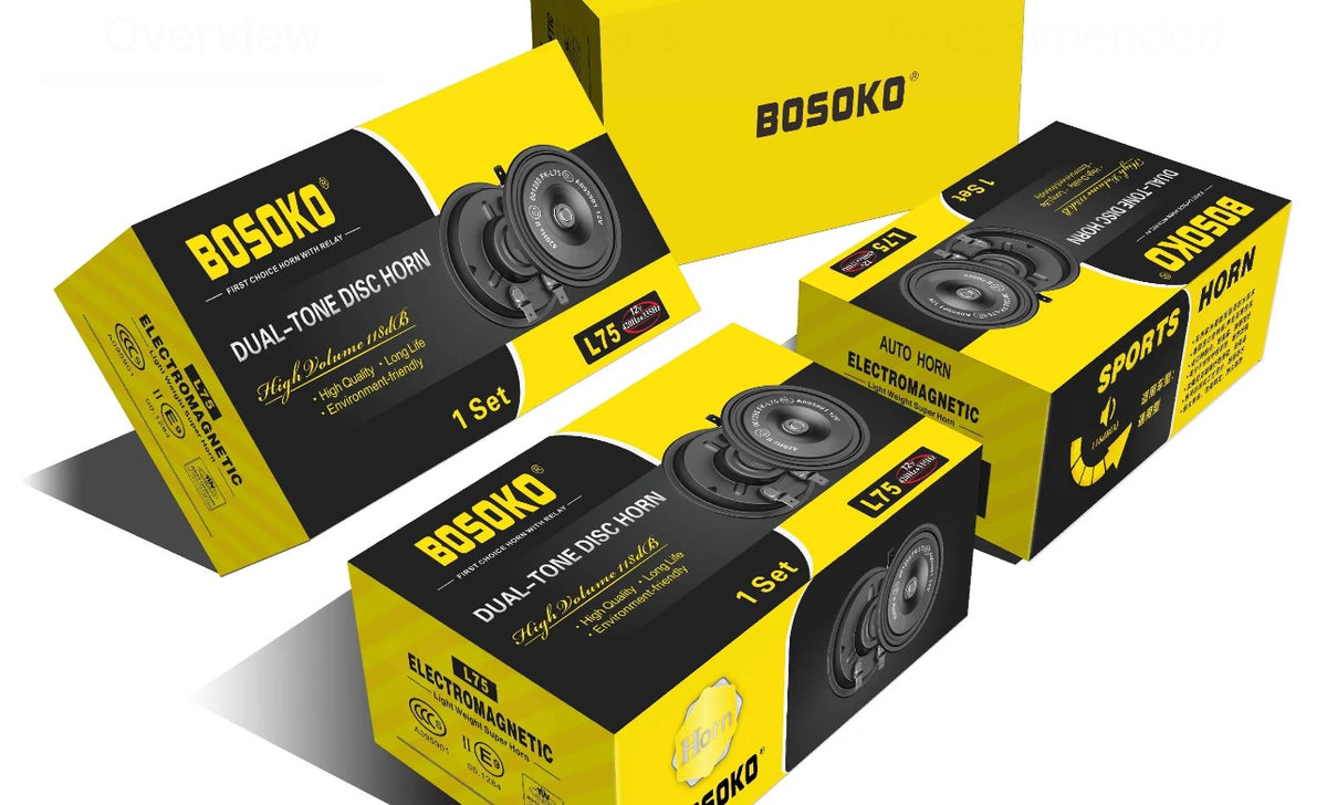 Клаксони за автомобил 12V к-т с висок и нисък тон - T108 – снимка 4