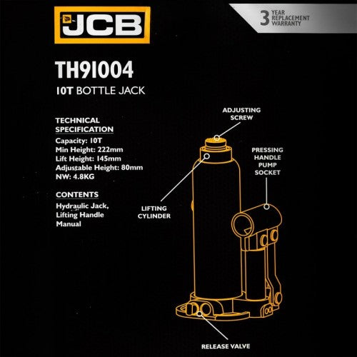 Хидравличен крик JCB , тип бутилка, 10т – снимка 5