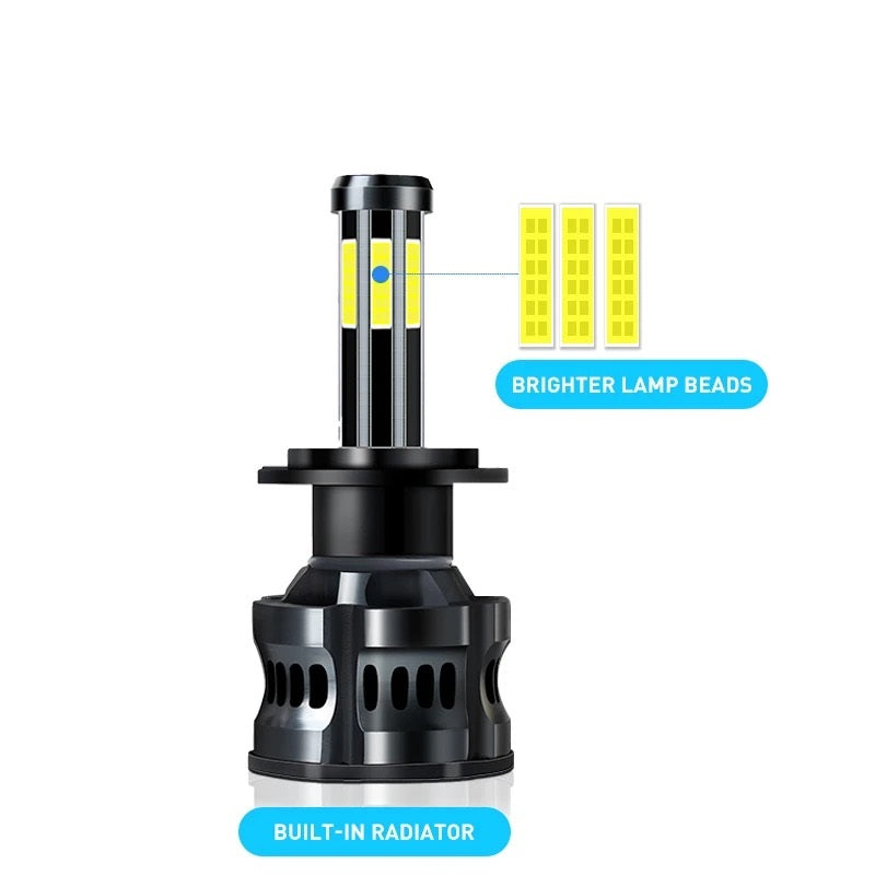 300W крушки за фар 8LED H7 6000K 12V – снимка 5