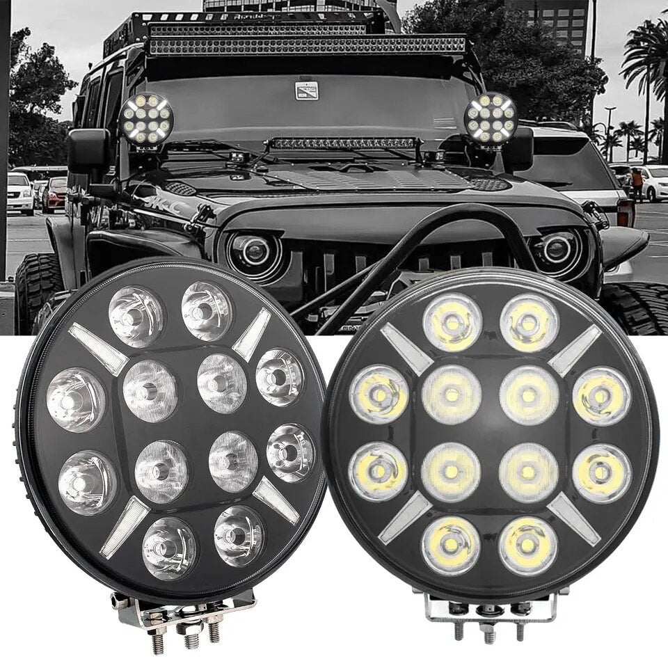 LED Халоген 9 инча Ø 218 мм / Работна лампа с дневна светлина 12 / 24V - NA550