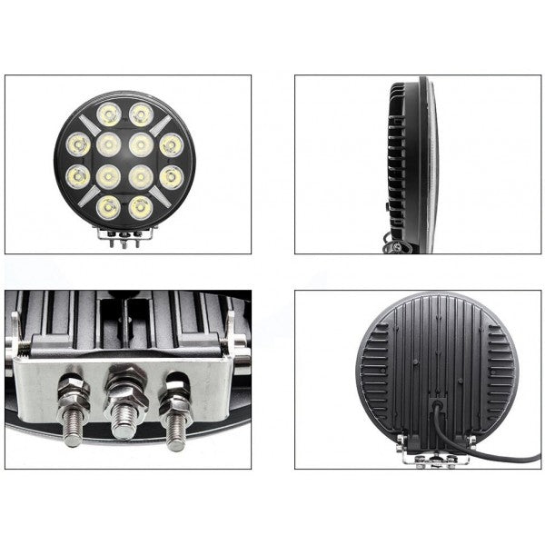 LED Халоген 9 инча Ø 218 мм / Работна лампа с дневна светлина 12 / 24V - NA550 – снимка 6