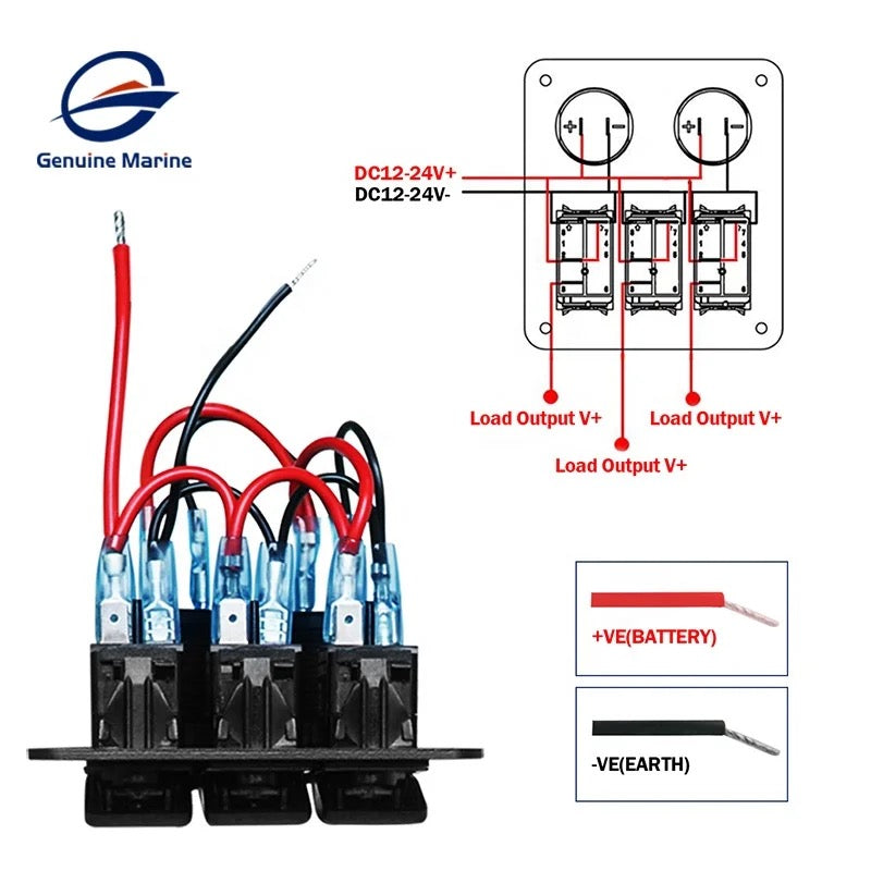 Панел за вграждане с 3 бутона + 2 USB + Запалка – снимка 2