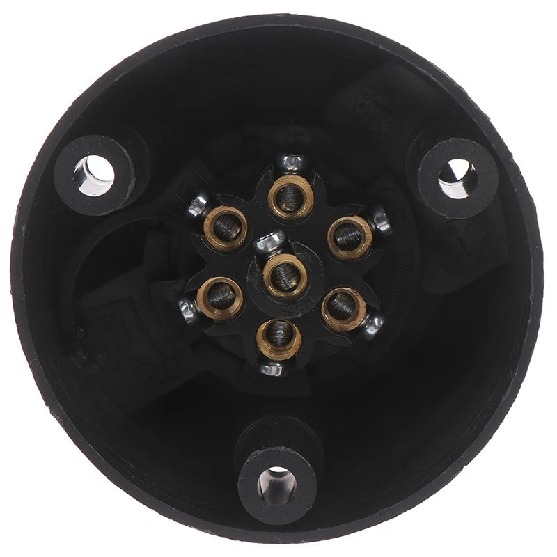 Букса за ремарке пластмасова 7 пина 12V женска – снимка 2