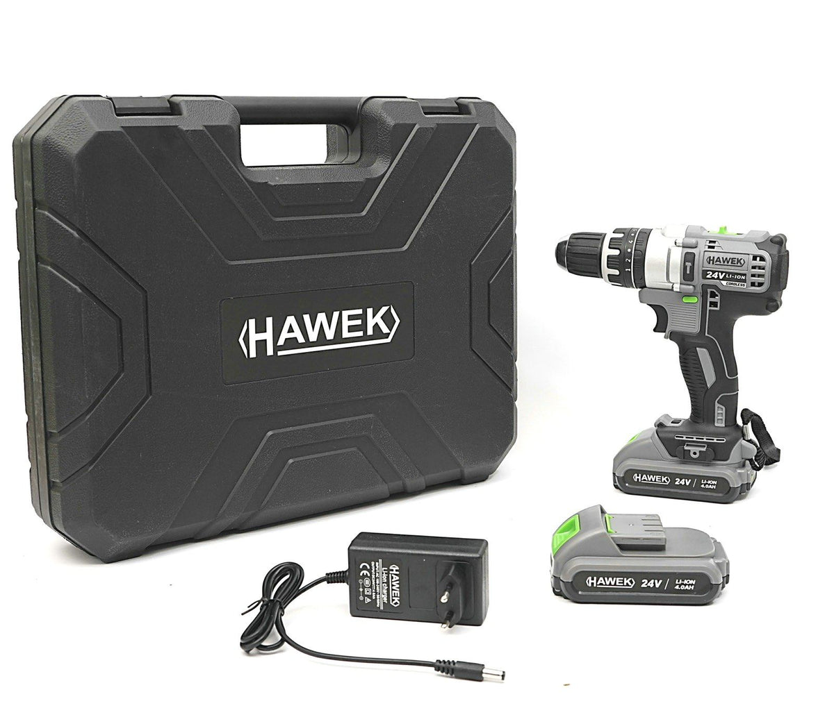 Винтоверт 24 V , 111 части , HW-3001 с 2 батерии – снимка 3