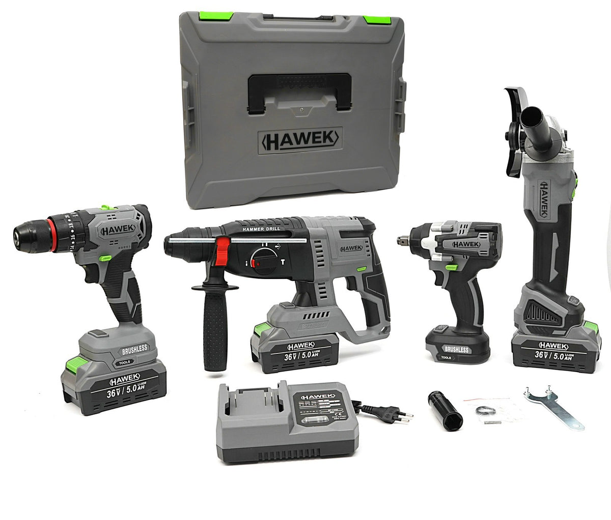 Акумулаторни инструменти 4 части 36v , HAWEK , HW-3008 – снимка 3