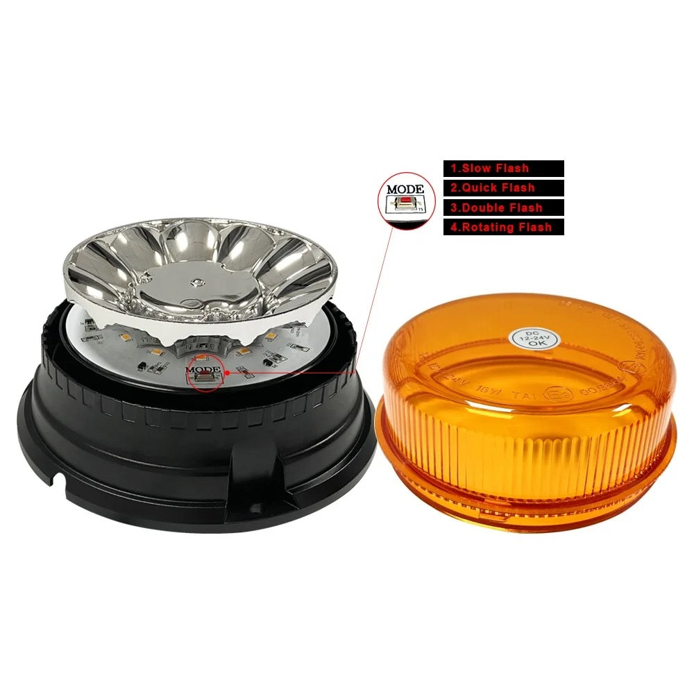 Аварийна лампа с магнит за автомобили Камиони Трактор 12 / 24V - ECE R65 R10 E9 – снимка 6