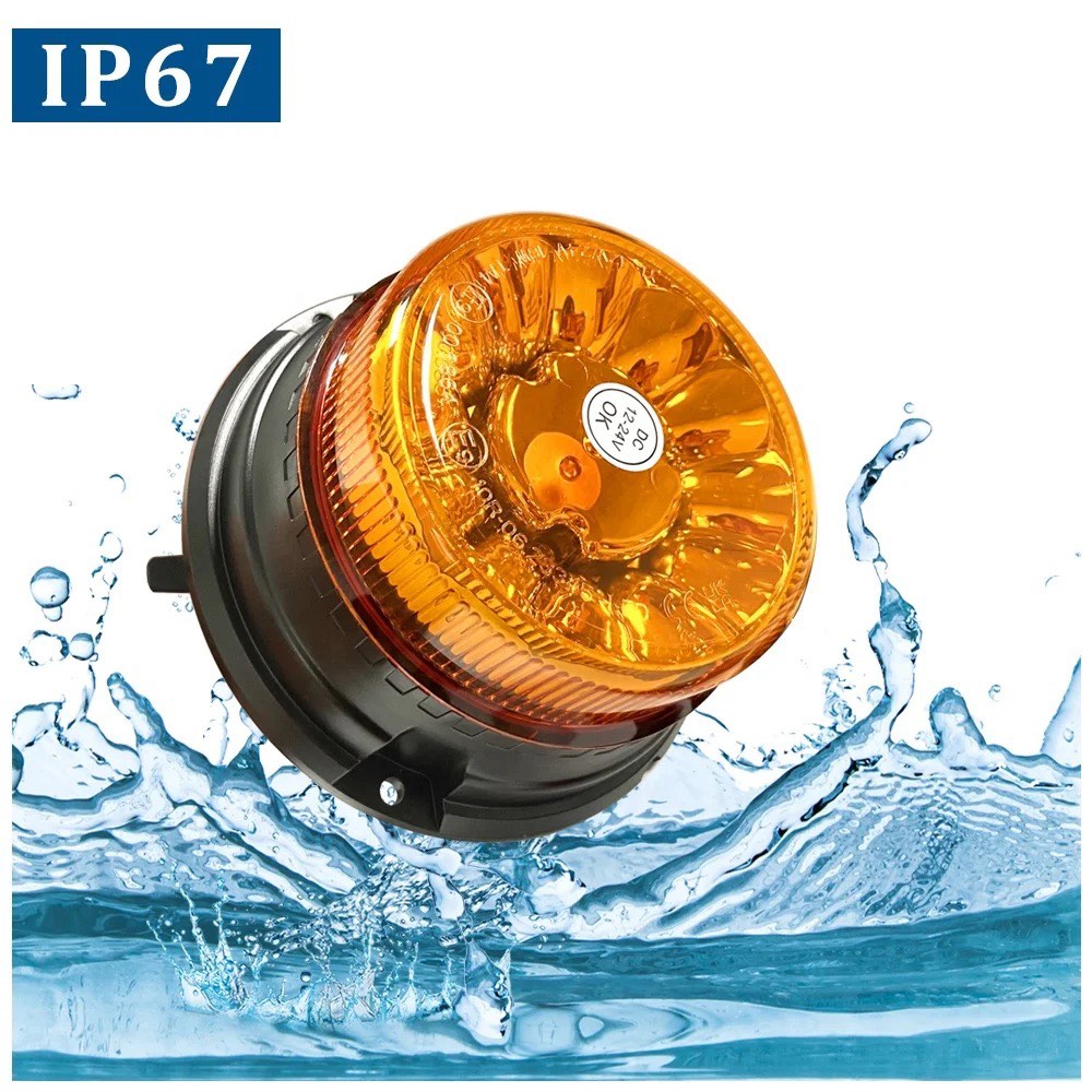 Аварийна лампа с магнит за автомобили Камиони Трактор 12 / 24V - ECE R65 R10 E9 – снимка 8