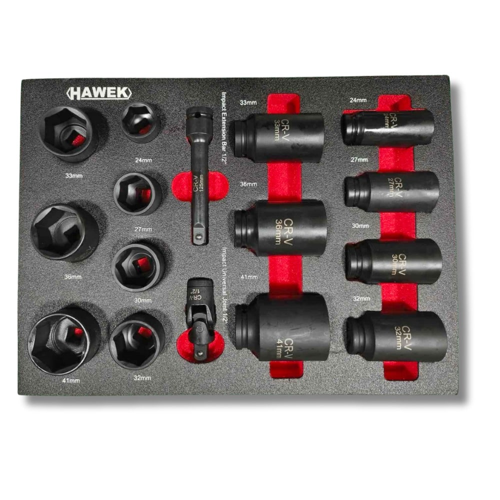 Професионален шкаф с инструменти HAWEK с 12 чекмеджета – снимка 13