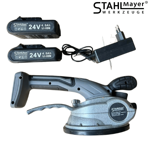Акумулаторна вендуза за плочки 24v 4ah stahlmayer – снимка 2
