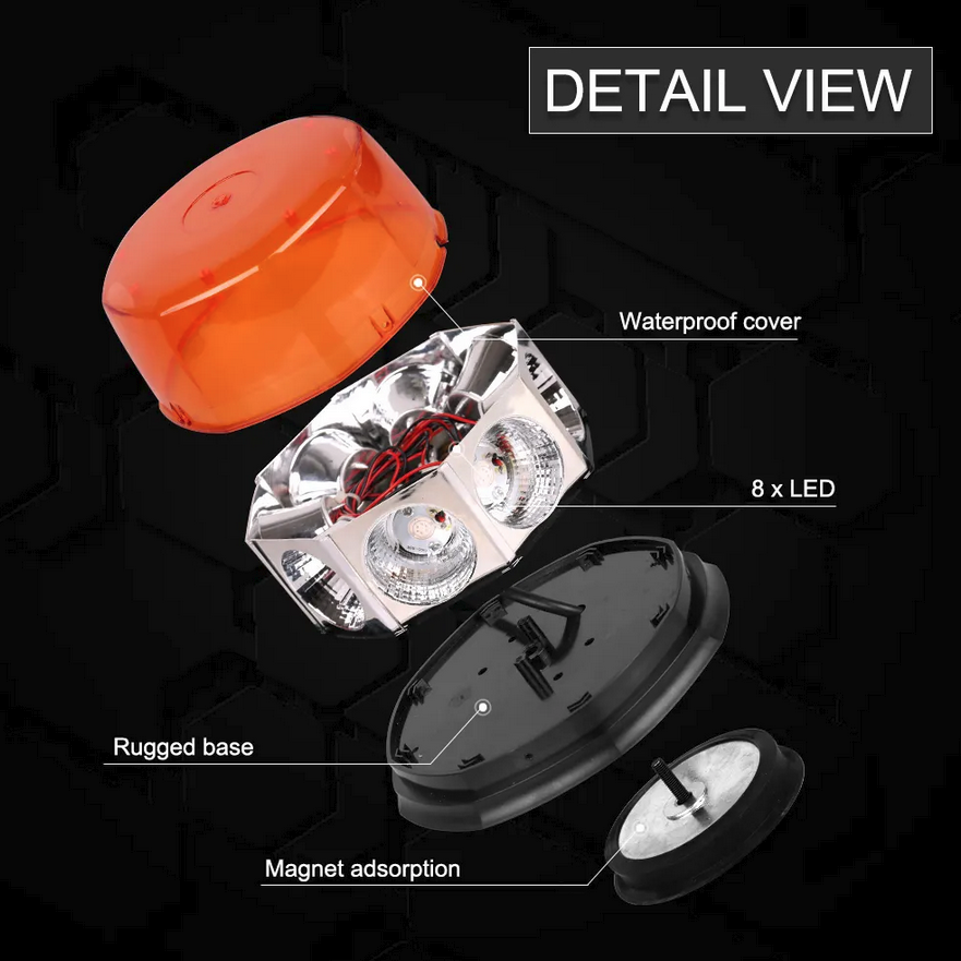 LED авариен буркан / аварийна лампа 10-30V - T400 – снимка 3